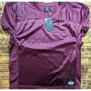NWT Nike Vapor Varsity Men's Burgandy Red Football Practice Mesh Jersey Large